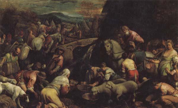 Jacopo Bassano The Israelites Drinkintg the Miraculous Water oil painting picture